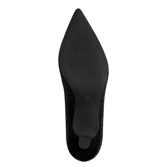 Marco Tozzi 2-22307-45 065 Black Glitter Dress Shoes