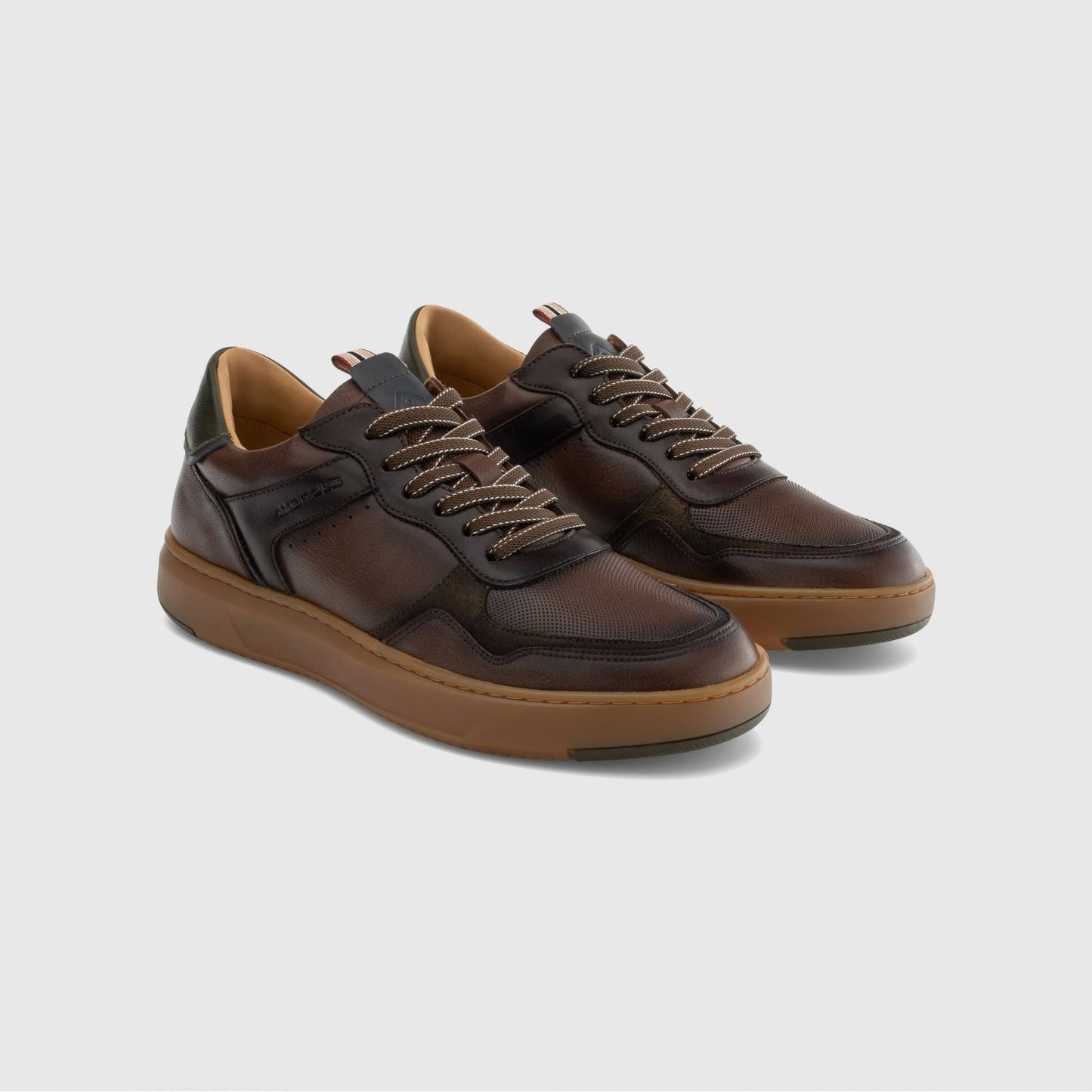 Ambitious 14095B 7129AM Brown Combi Trainers