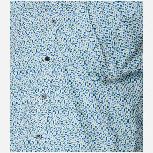 Casa Moda 126130301 300 Green Milieu Short Sleeve Casual Shirt