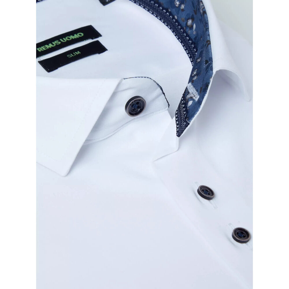 Remus Uomo 13139 01 Slim Fit White Shirt