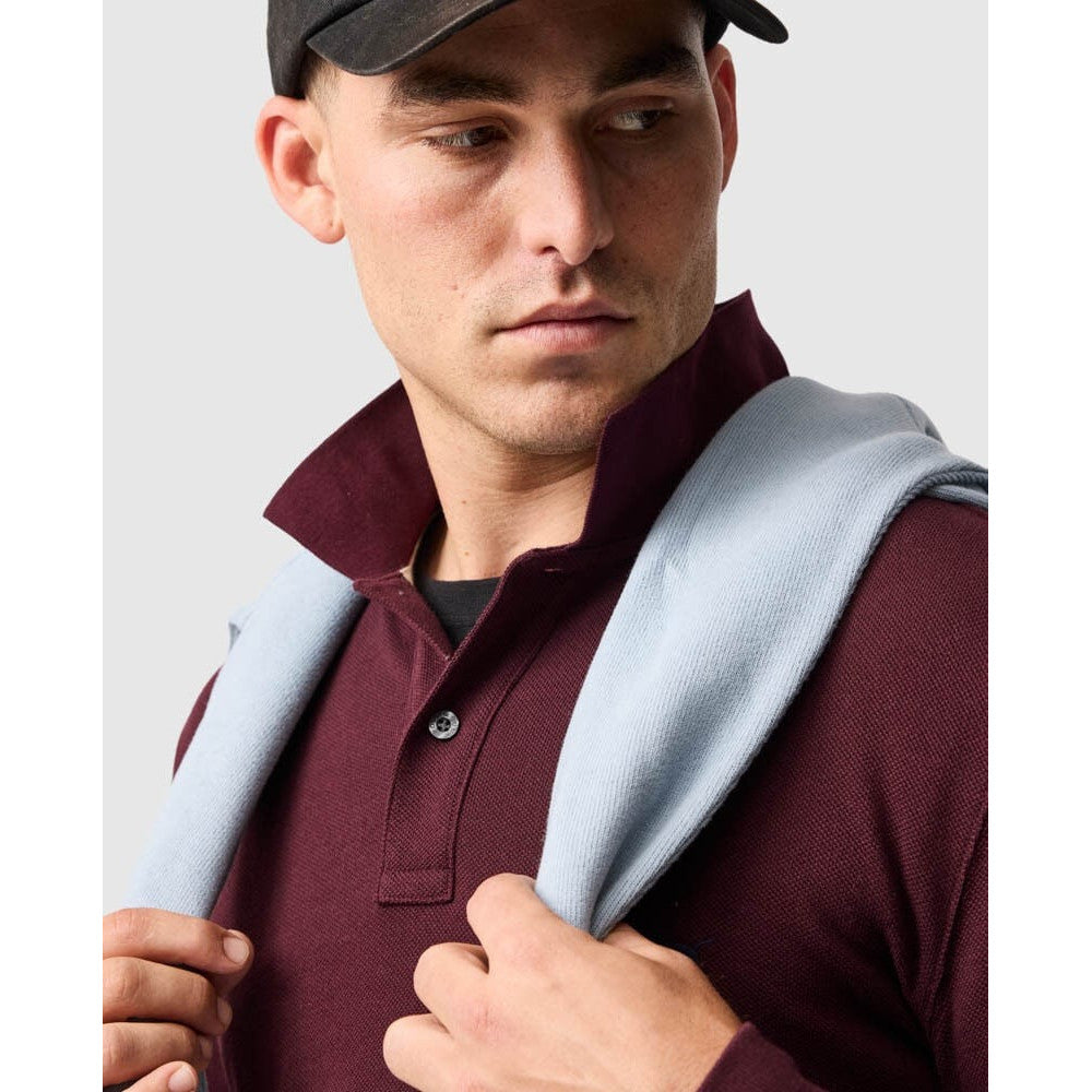 Rodd & Gunn Ls Gunn Polo Black Fig