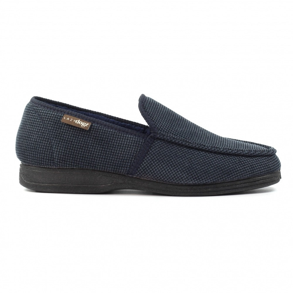 Lazy Dogz Dylan Navy Slippers