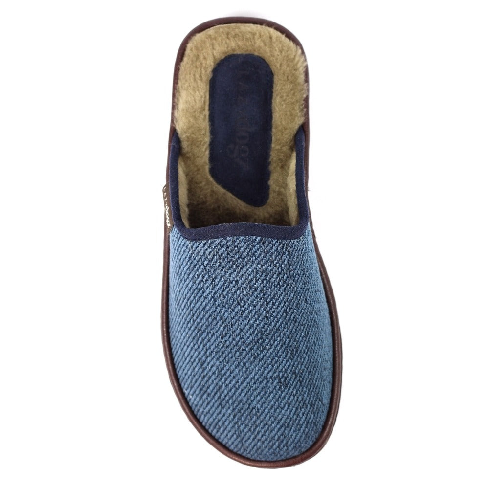 Lazy Dogz Jacob Navy Slippers