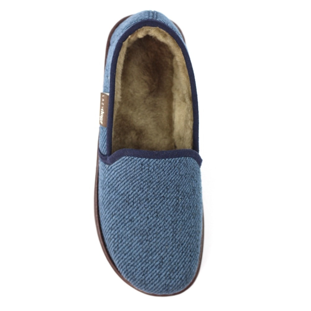 Lazy Dogz Oliver Navy Slippers