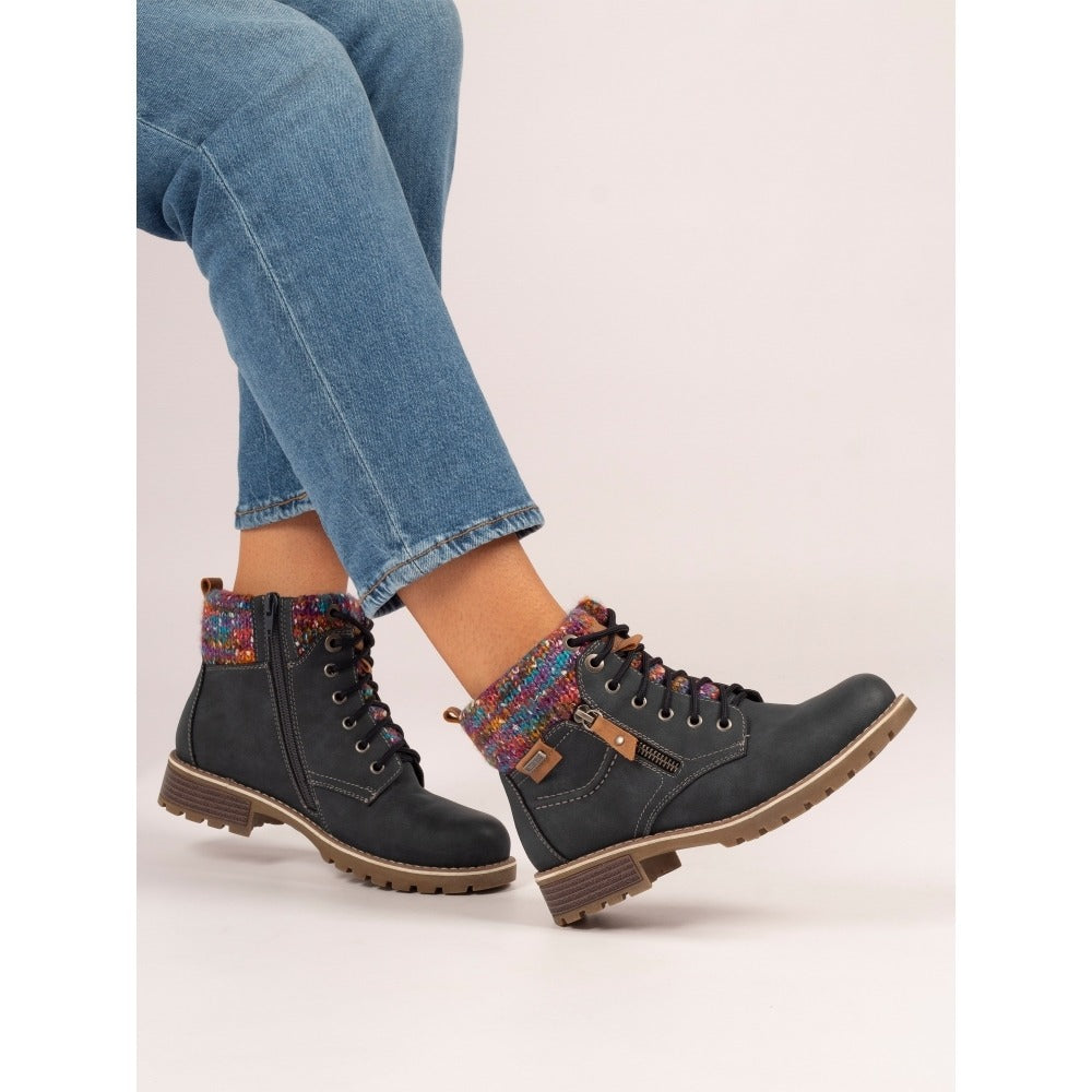 Lunar Tabasco Navy Waterproof Boots