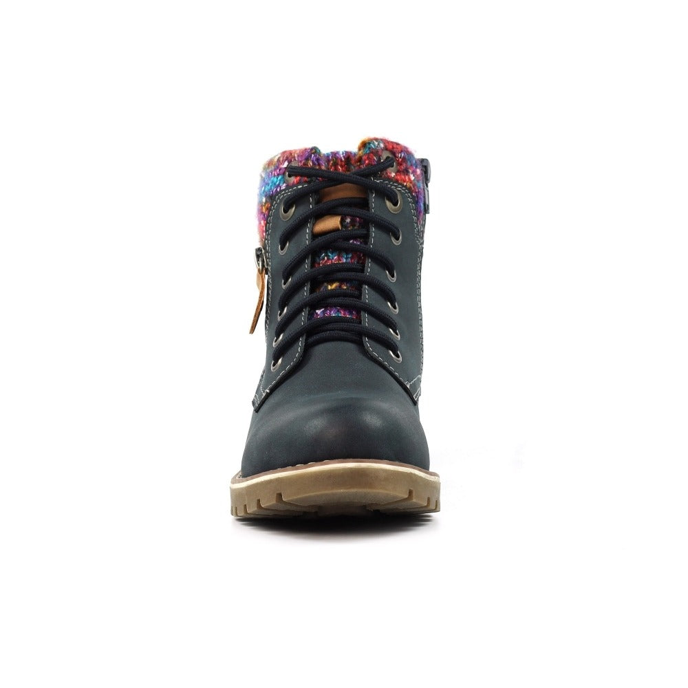 Lunar Tabasco Navy Waterproof Boots