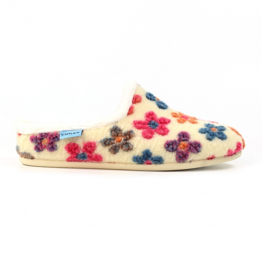 Lunar Dolly White Slippers