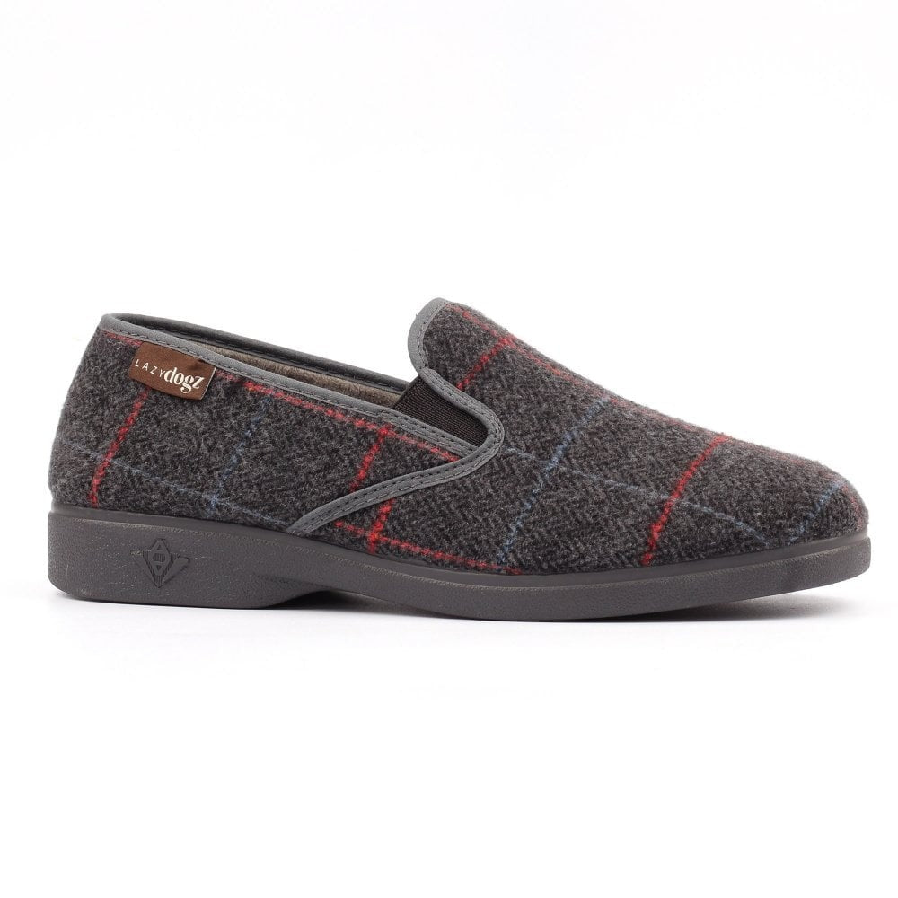 Lazy Dogz Hughes Grey Slippers