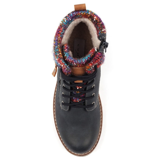 Lunar Tabasco Navy Waterproof Boots