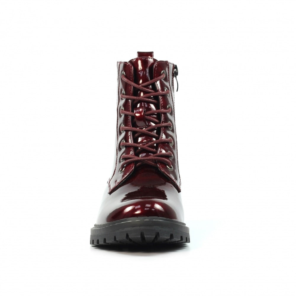 Lunar Alexis Burgundy Ankle Boots