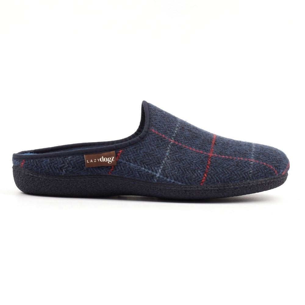 Lazy Dogz Farrell Navy Mule Slippers