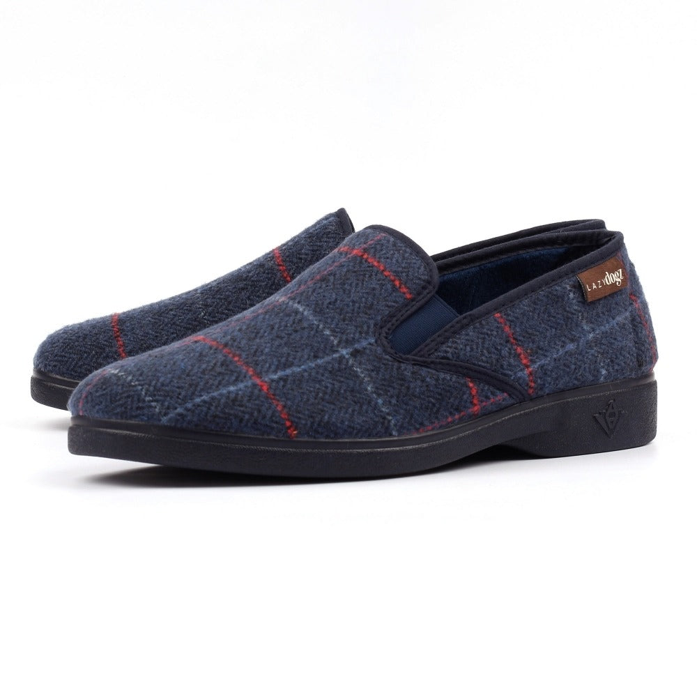 Lazy Dogz Hughes Navy Slippers