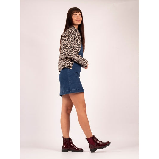Lunar Alexis Burgundy Ankle Boots