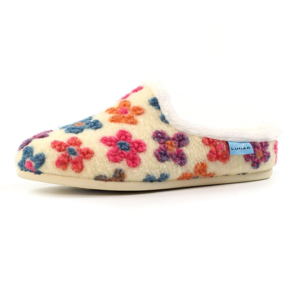 Lunar Dolly White Slippers