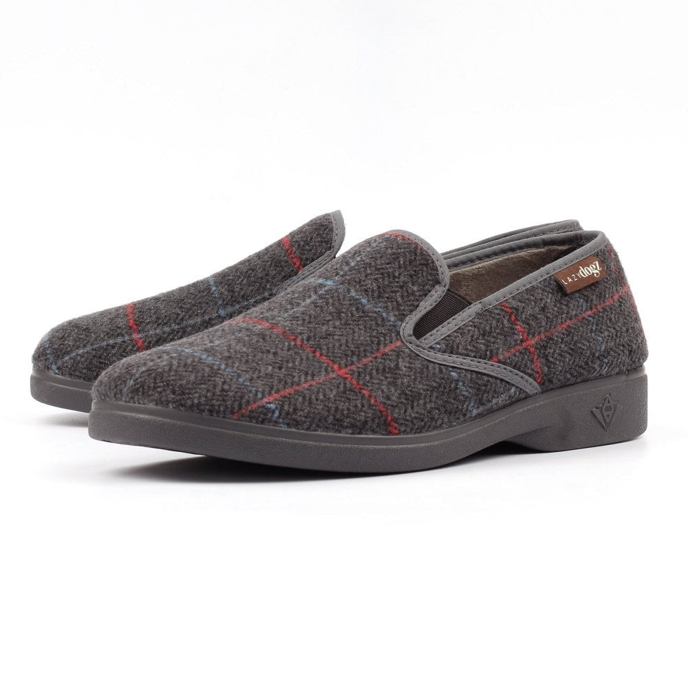 Lazy Dogz Hughes Grey Slippers