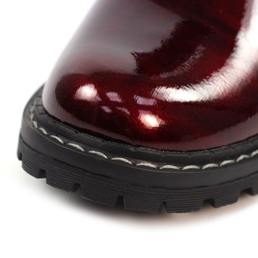 Lunar Alexis Burgundy Ankle Boots