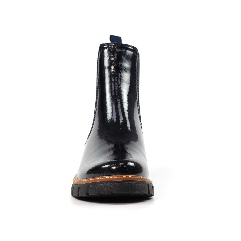 Lunar Peace Navy Ankle Boots