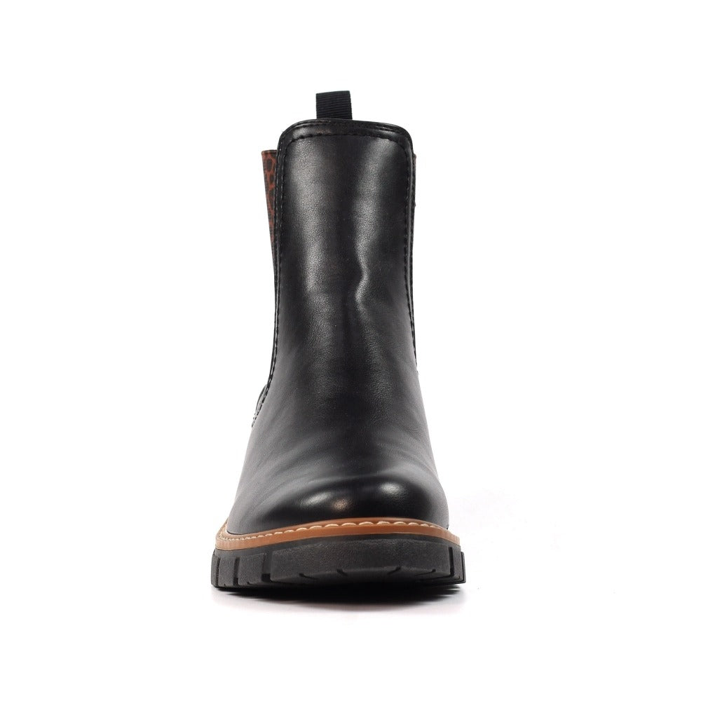 Lunar Ribble Black Ankle Boots