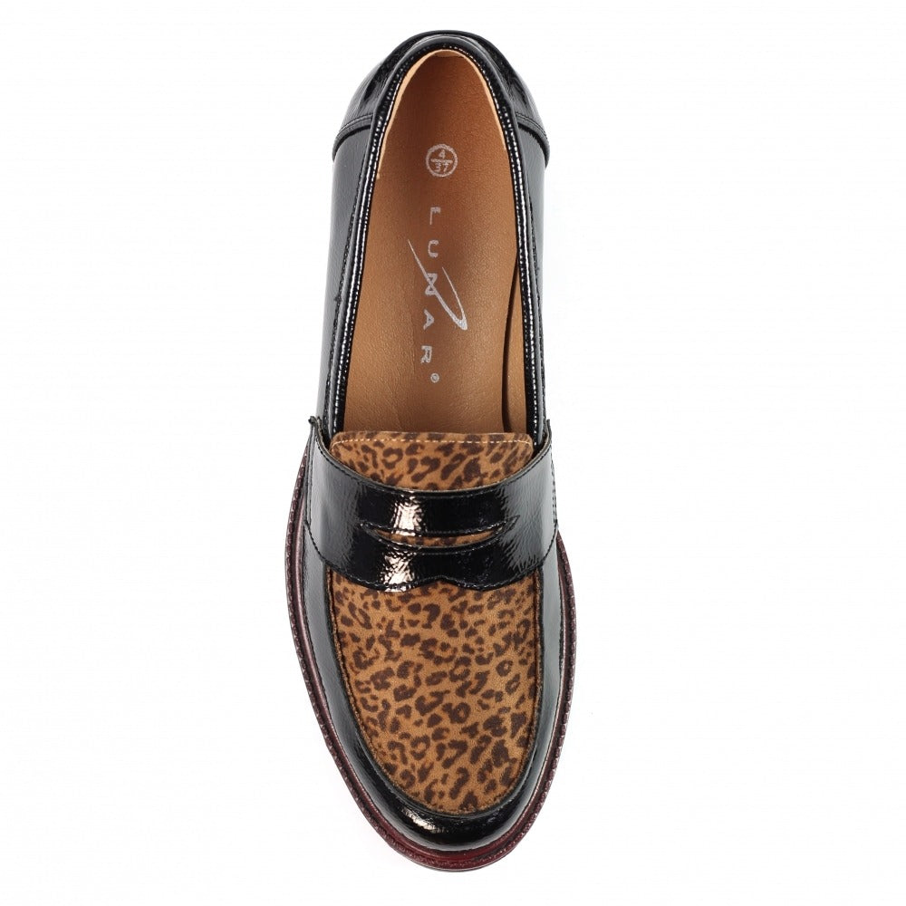 Lunar Titan Black Patent Shoes