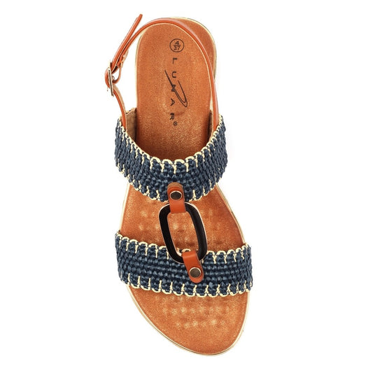 Lunar Jules Navy Sandals