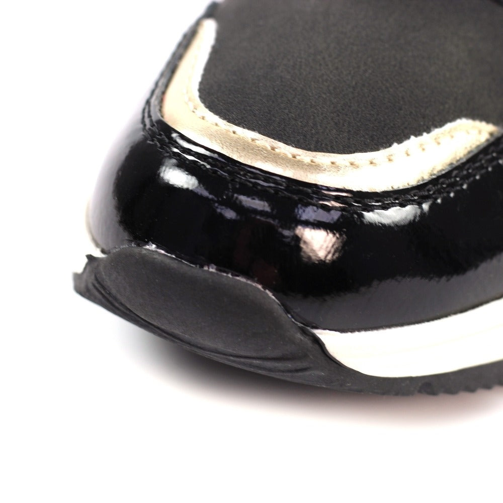 Lunar Kennedy Black Wedge Trainers