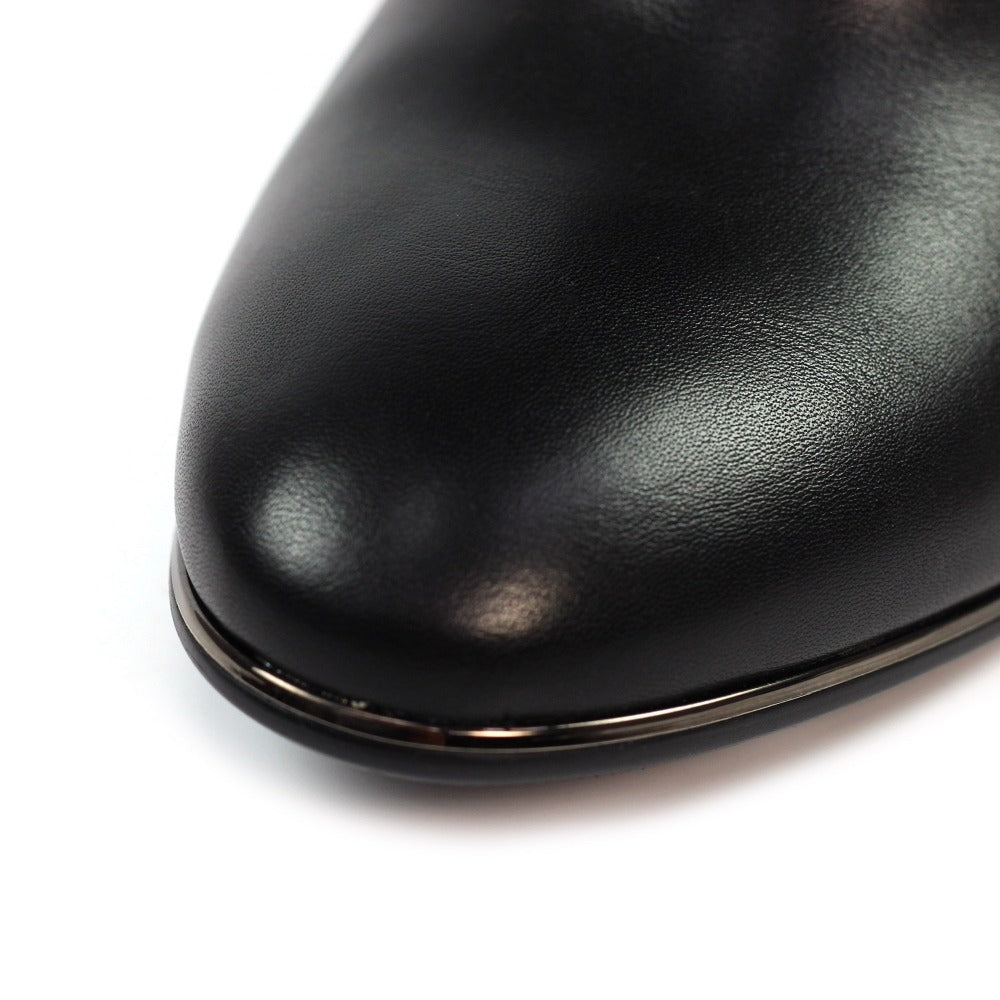 Lunar Shaw Black/Ocelot Ankle Boots