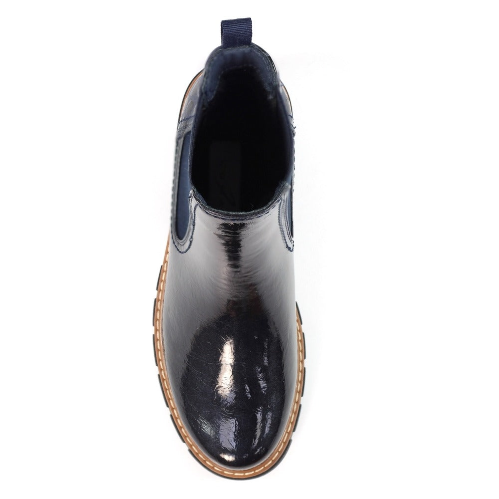 Lunar Peace Navy Ankle Boots