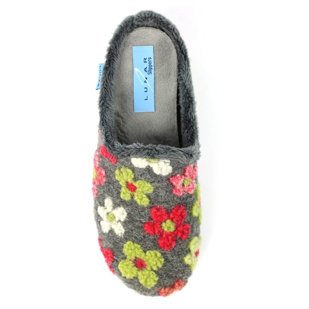 Lunar Dolly Grey Slippers