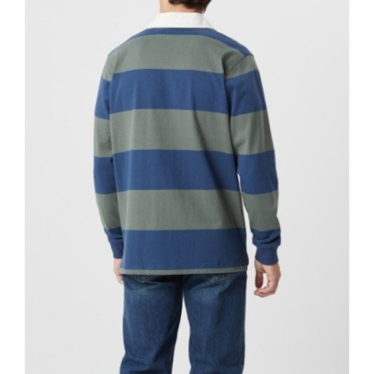 RM Williams Jones Stripe Ensign Blue Rugby