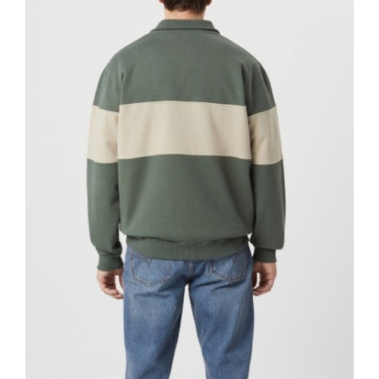 RM Williams Heritage Spruce Green 1/4 Zip Sweatshirt