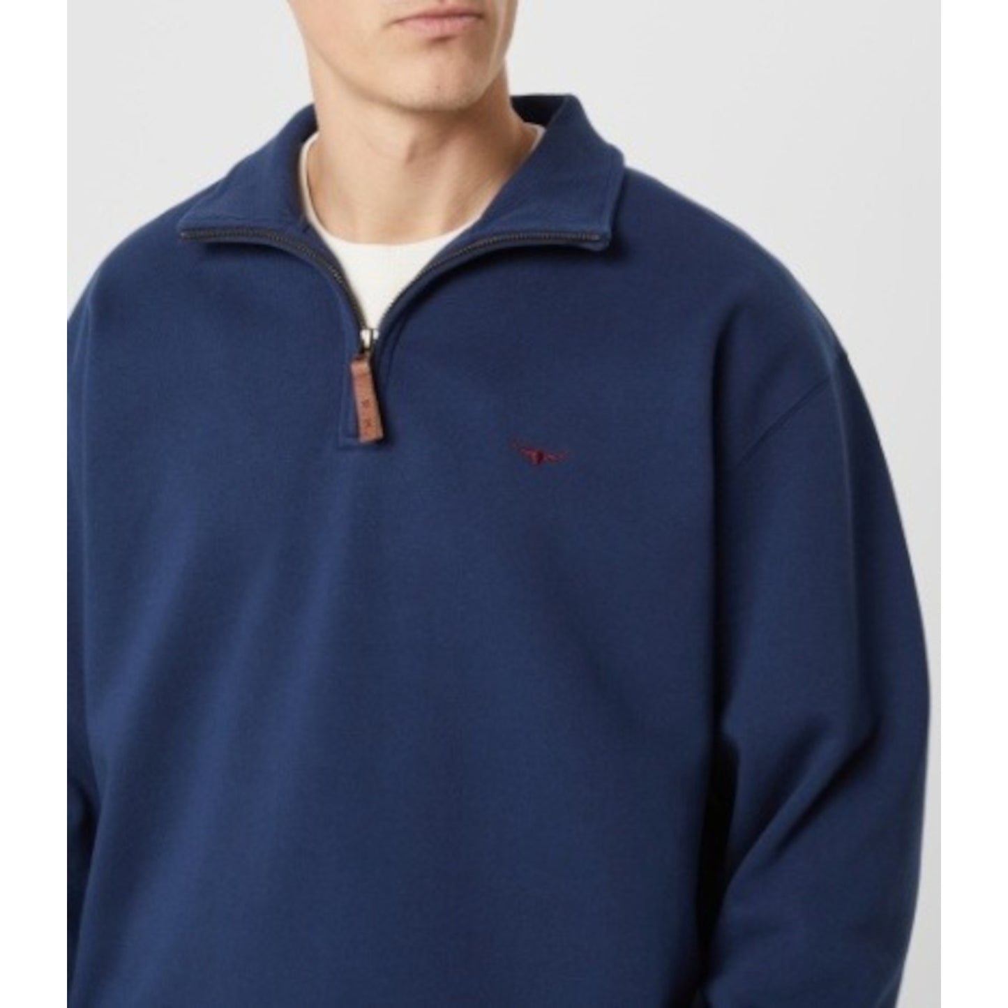 RM Williams Mulyungarie Vintage Blue 1/4 Zip Sweatshirt