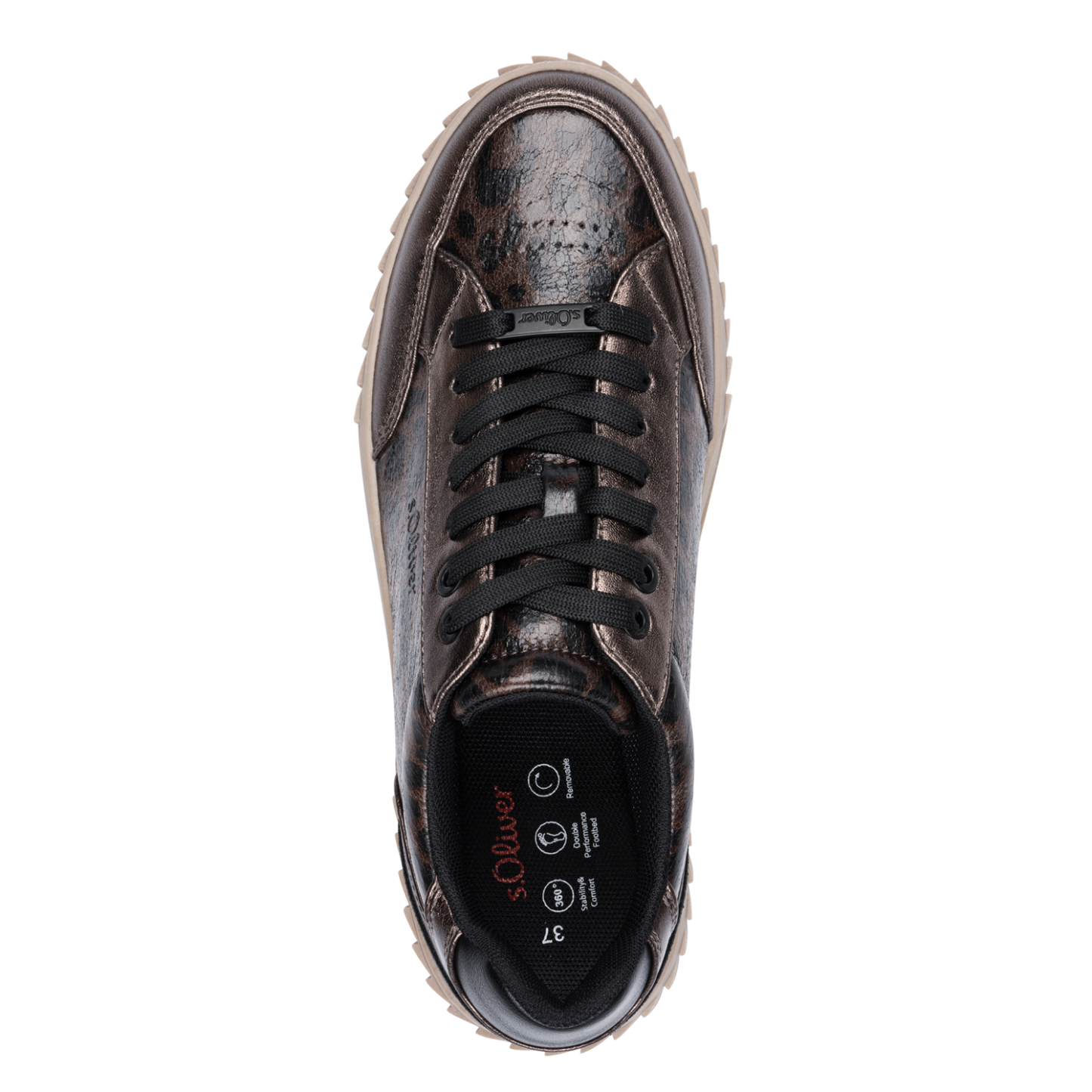 S Oliver 5-23682-45 905 Bronze Combi Trainers