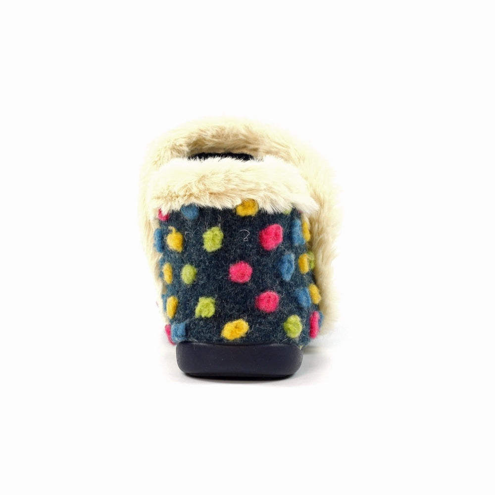Lunar Latte Navy Bootie Slipper