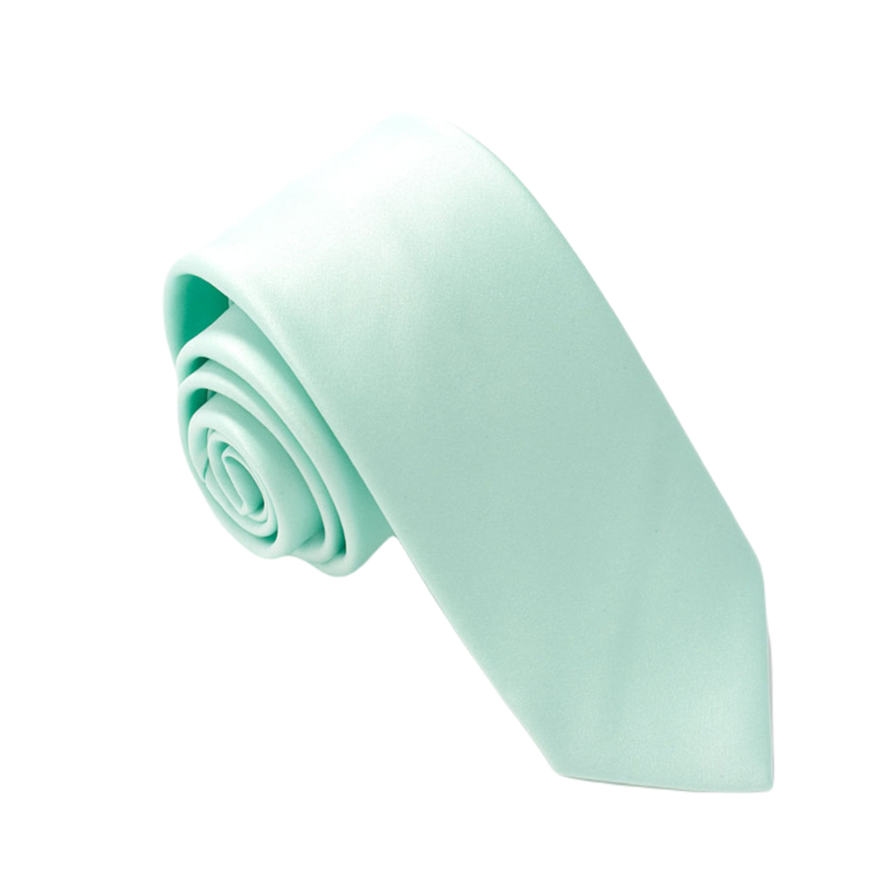 Mint Green Satin Tie