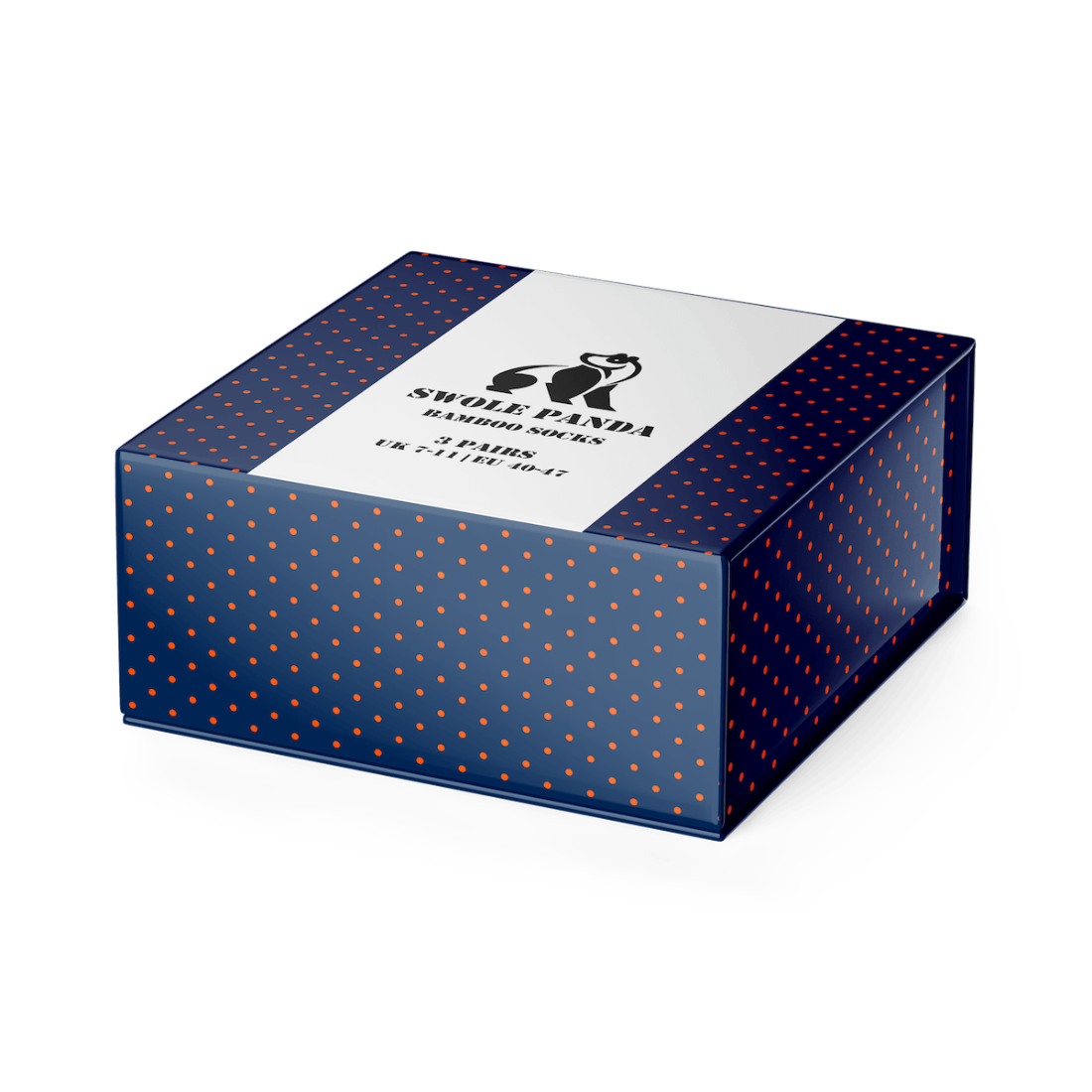 Swole Panda Orange And Blue Gift Box - 3 Pairs