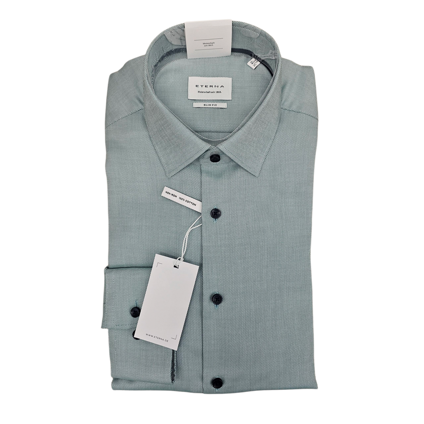 Eterna 8464 43 F171 Mint Slim Fit Shirt