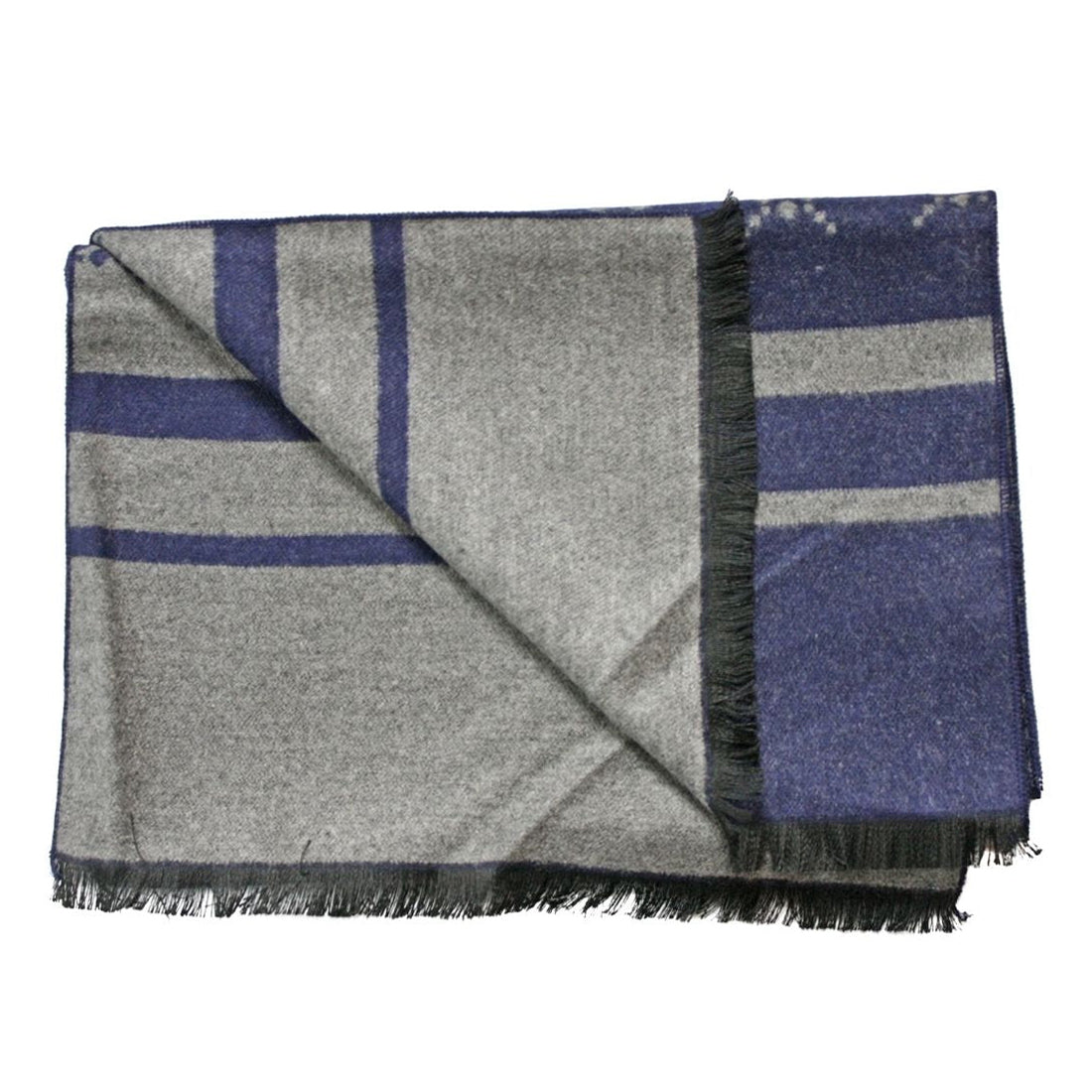 Swole Panda Navy / Lattice Stripe Bamboo Scarf
