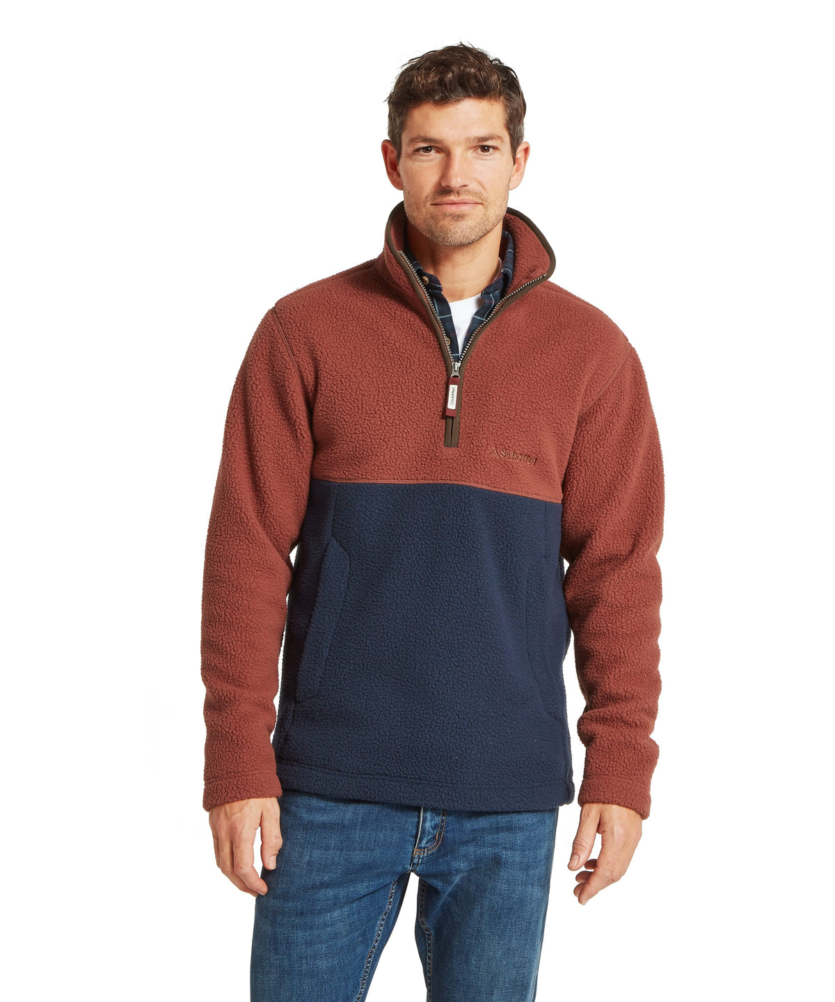 Schöffel Berkeley True Navy/Red Brick Retro Fleece