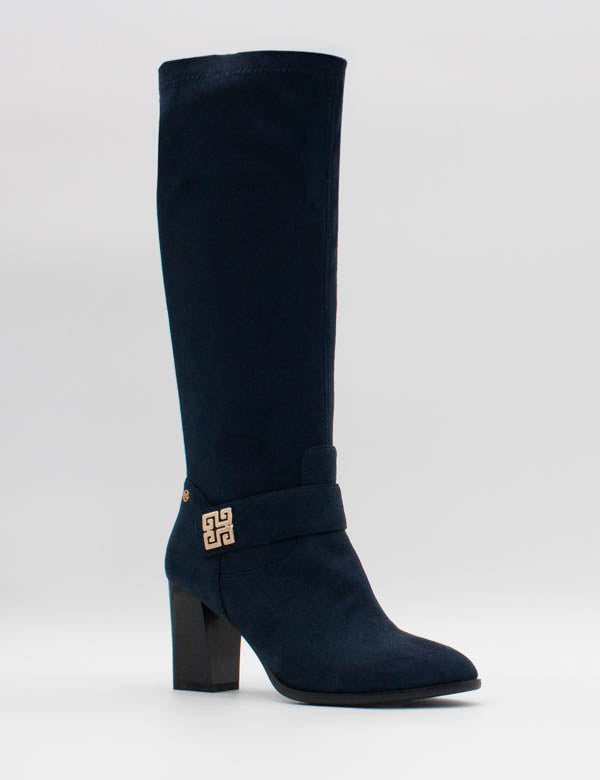 Zanni & Co Shaji One Cobalt Blue Suede Boots