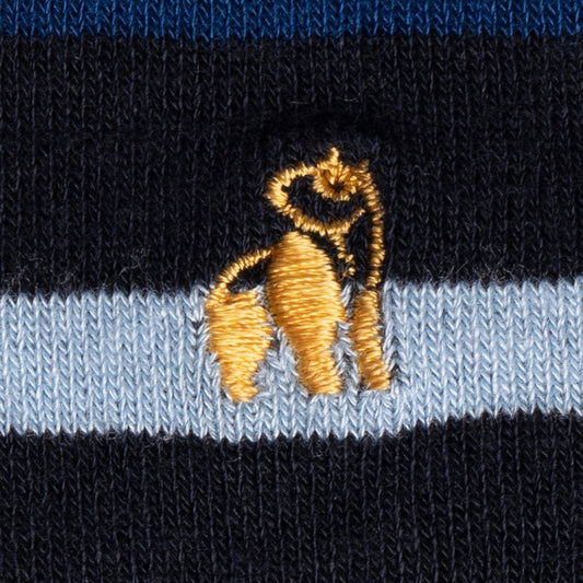Swole Panda Black Small Stripe Socks