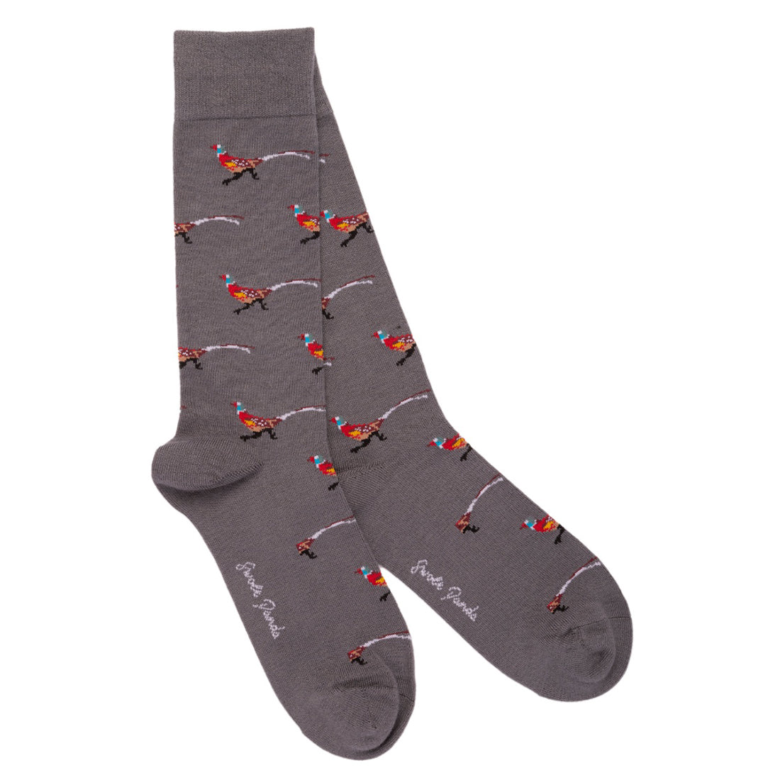 Swole Panda Grey Pheasant Socks