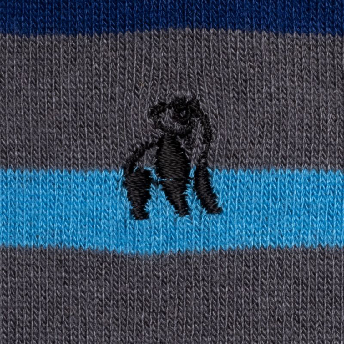 Swole Panda Grey Small Stripe Socks