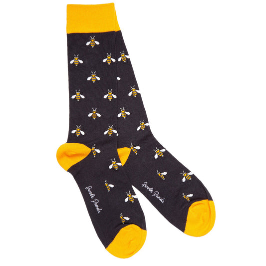 Swole Panda Navy Bumblebee Socks