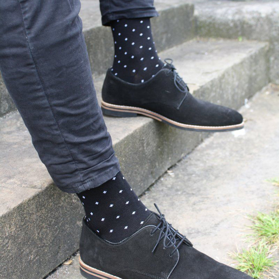 Swole Panda Spotted Black Socks