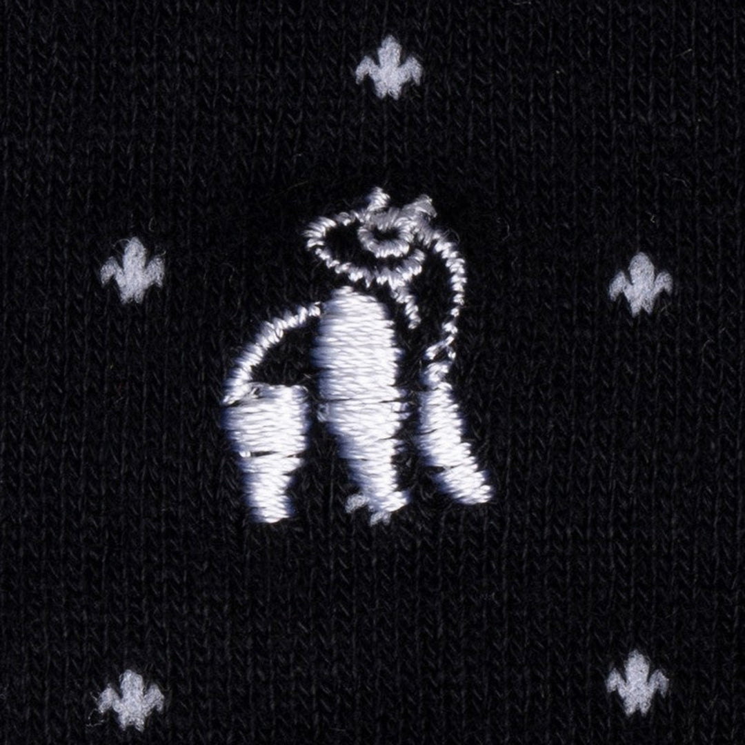 Swole Panda Spotted Black Socks