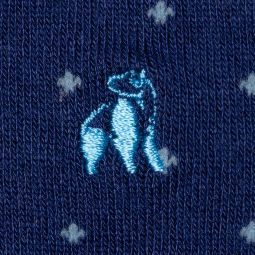 Swole Panda Spotted Sky Blue Socks