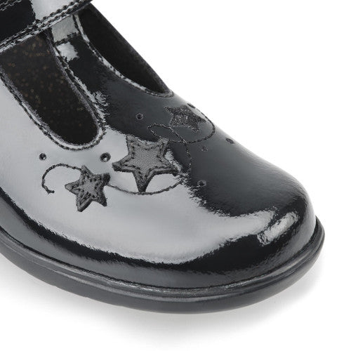 Start Rite Star Jump Black Patent School Shoes