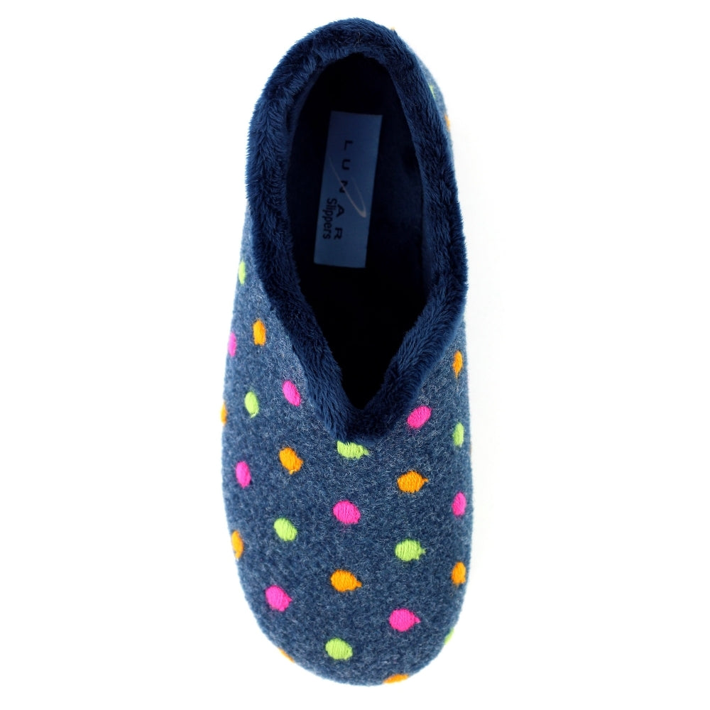 Lunar Studio Navy Full Slipper