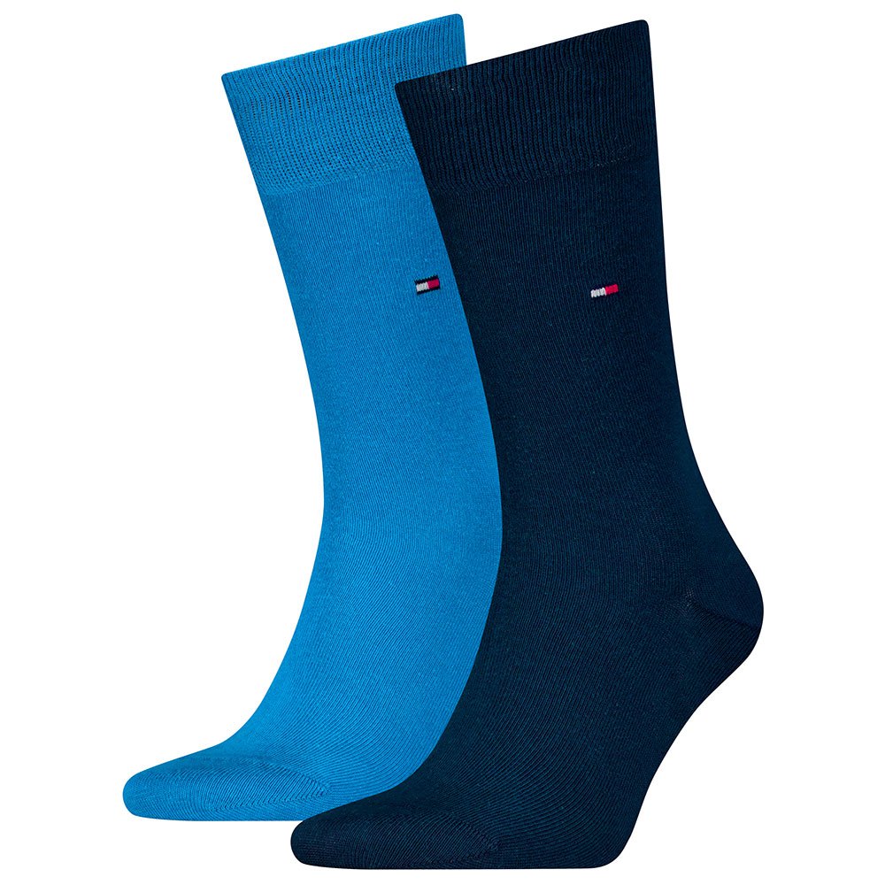 Tommy Hilfiger 371111 126 Olympic Blue / Navy Combo 2 Pack Socks
