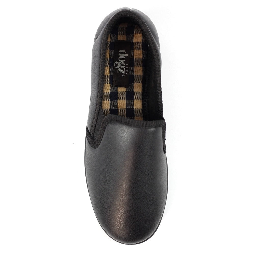 Lazy Dogz Trent Black Slippers